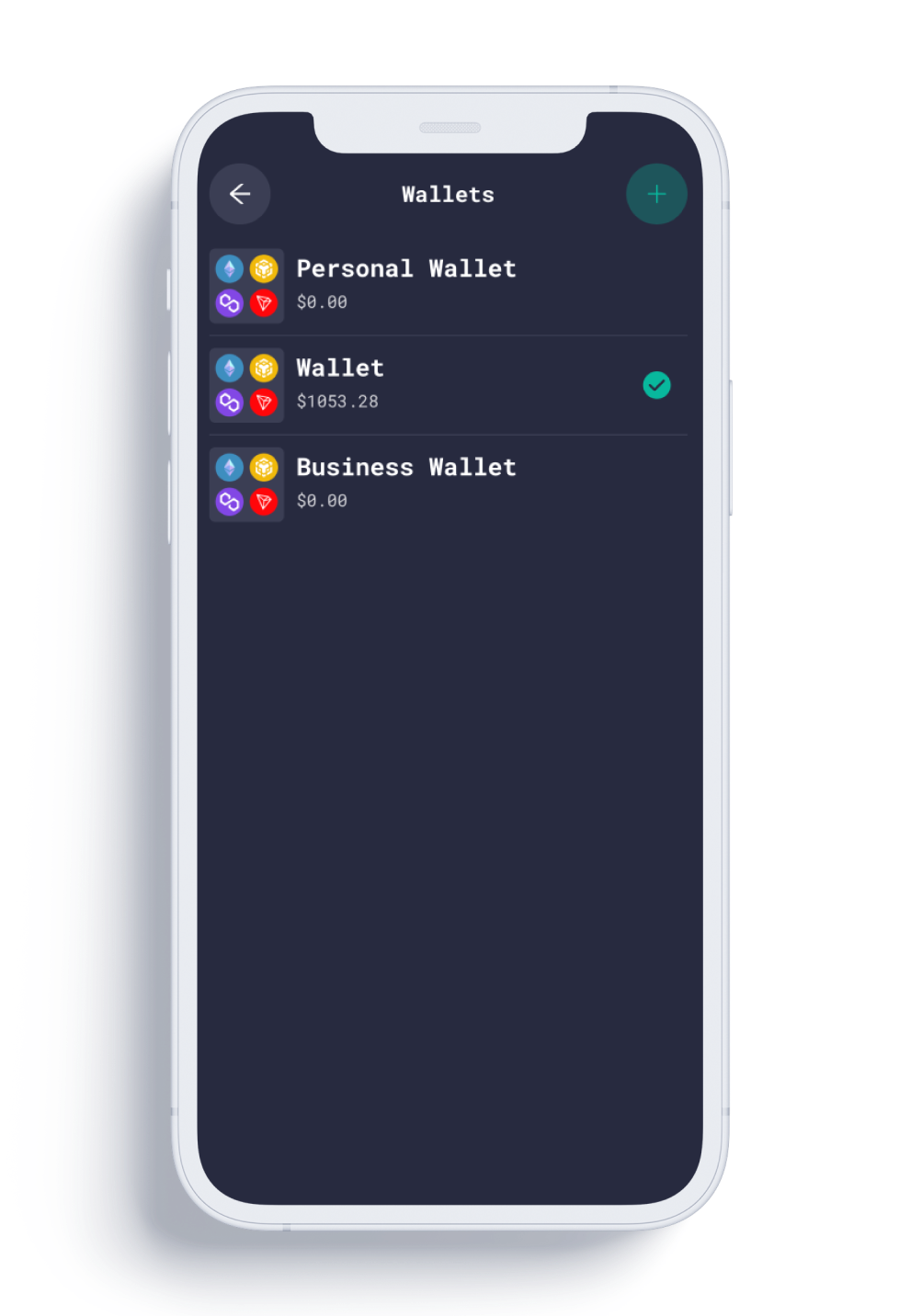 NutPersonal wallet group interface